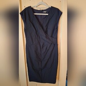 DKNY Navy Midi Dress